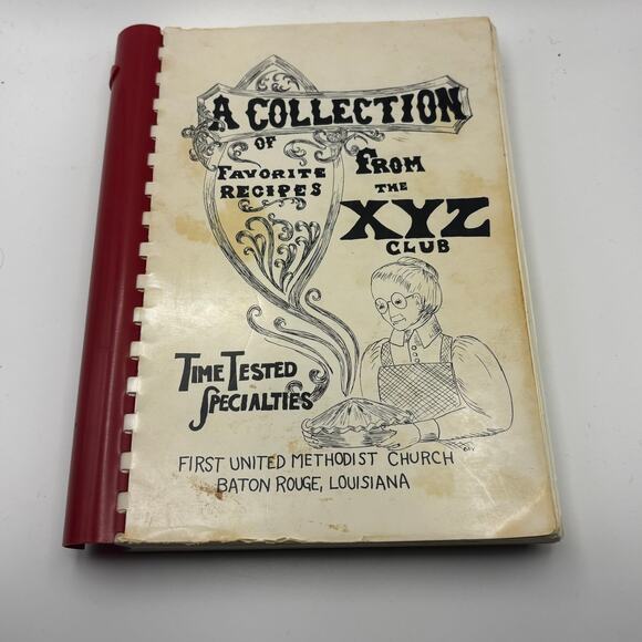 Vintage 1974 Collection Recipes XYZ Club Cookbook Church Baton Rouge Louisiana - Picture 1 of 4